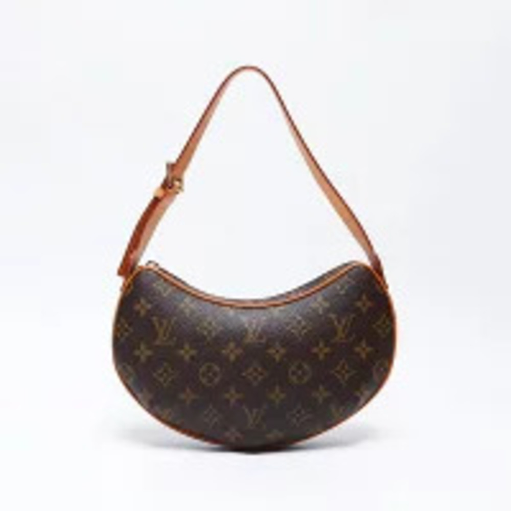 Louis Vuitton Shoulder Bag Brown Croissant Monogram